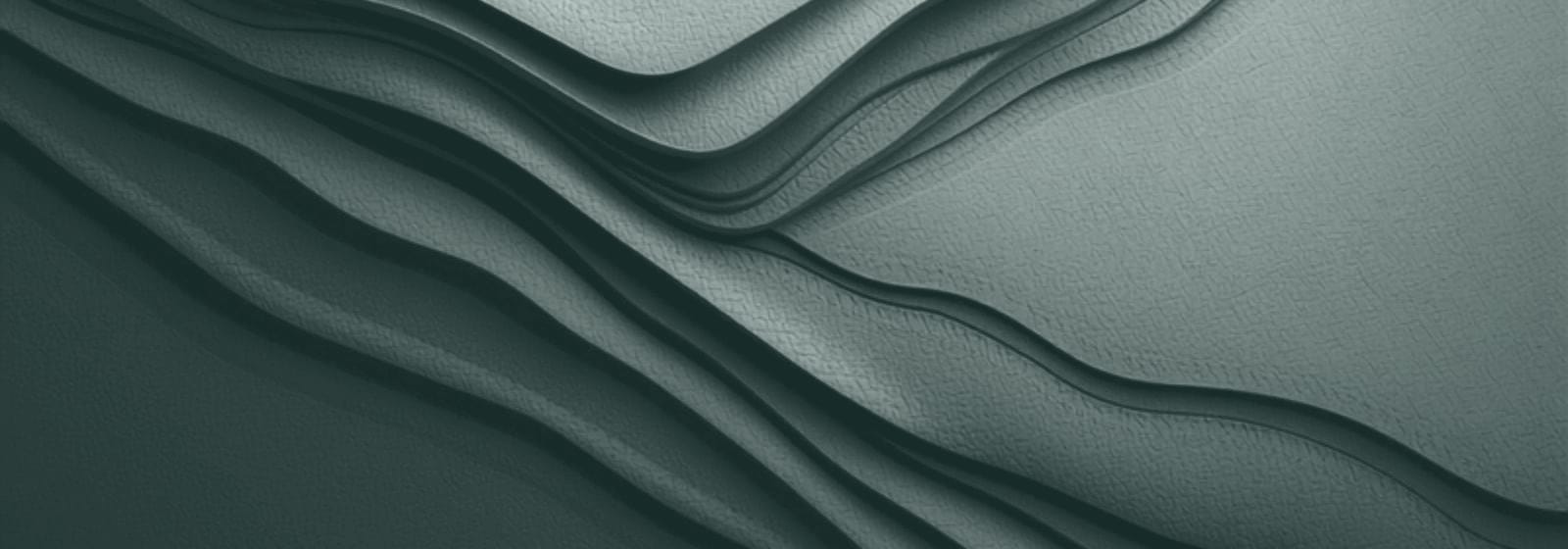 Stone & Pillar strata artwork, plate 02: layered rock in slate green, the colour this site uses for environment & pollution matters.