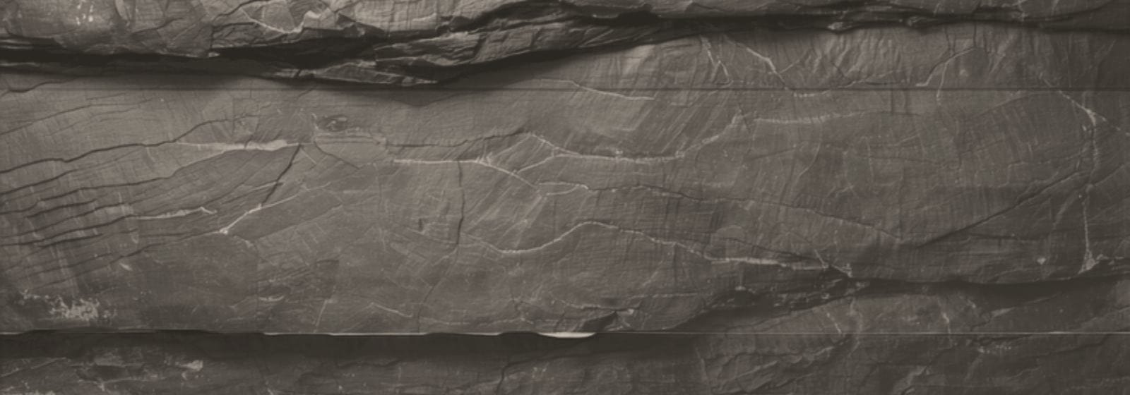 Stone & Pillar strata artwork, plate 08: layered rock in warm stone, the colour this site uses for planning & development matters.