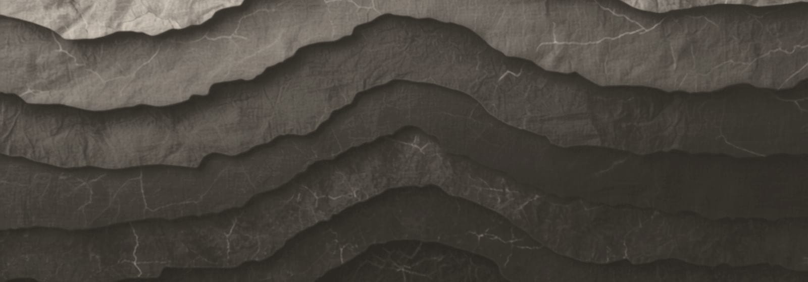 Stone & Pillar strata artwork, plate 17: layered rock in warm stone, the colour this site uses for planning & development matters.